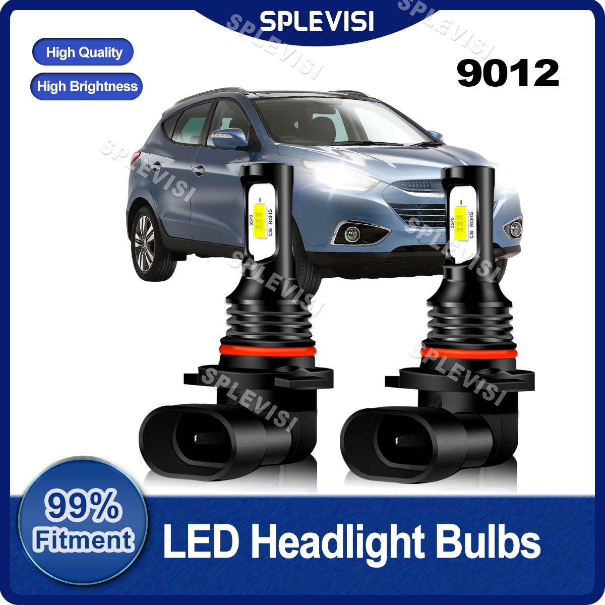 Headlight Aiming Tool - 2PCS Car Fitment LED Headlight 70W