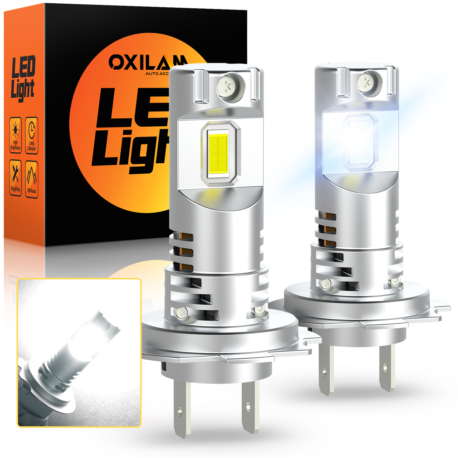 2Pcs H7 LED Can bus Car Headli - Headlight Aiming Tool のレビューと価格
