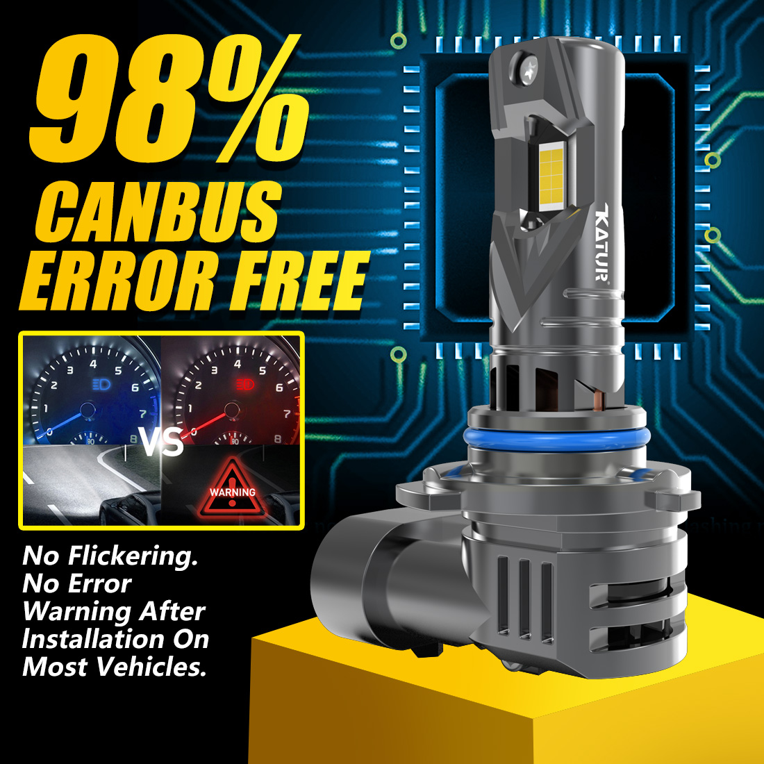 2x 9012 HIR2 LED Headlight Bul - Headlight Aiming Tool のレビューと価格