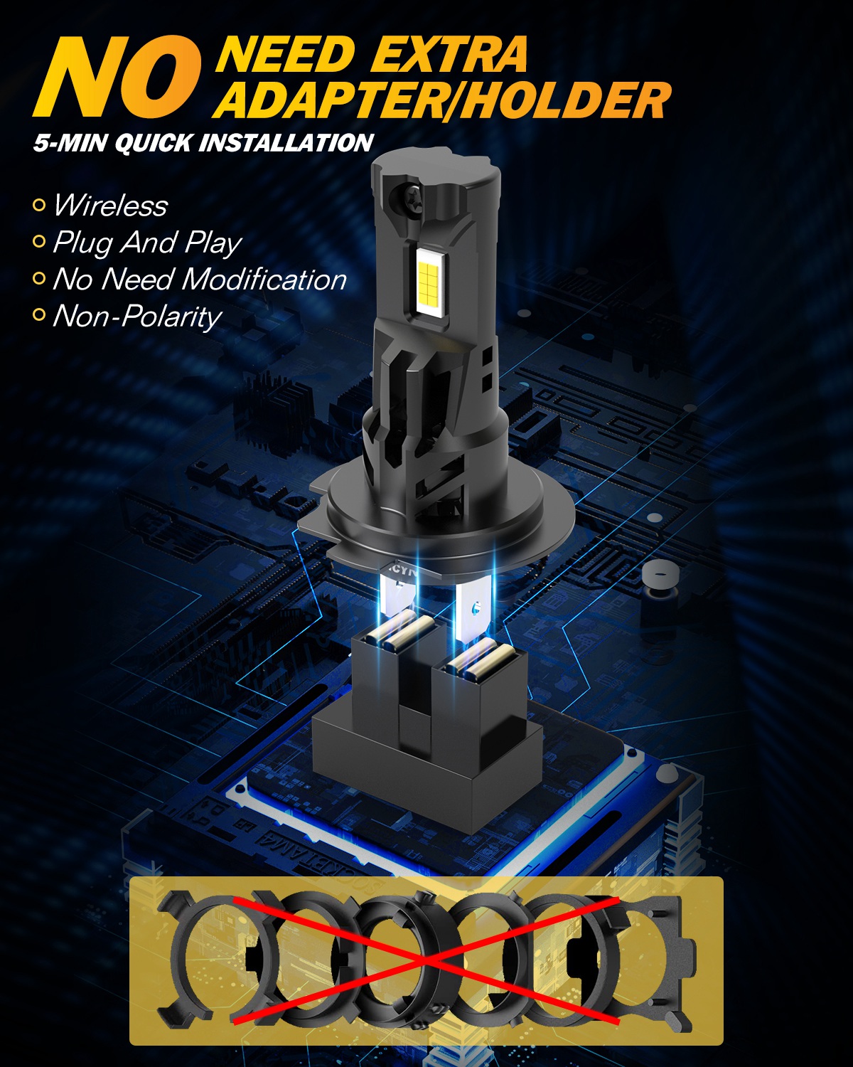 2x 22000LM 100W H7 LED Car Hea - Headlight Aiming Tool のレビューと価格
