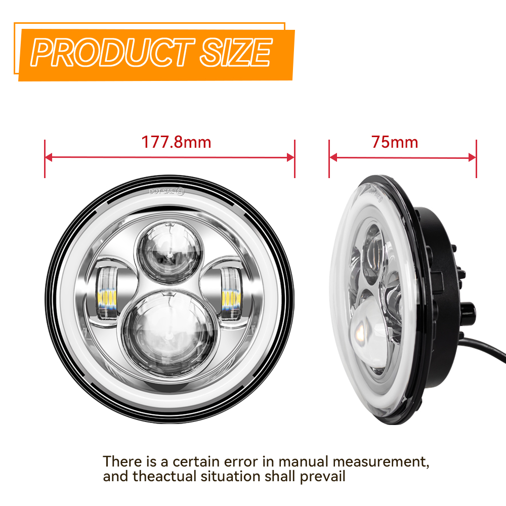 7inch LED Headlight Halo Angle - Headlight Aiming Tool のレビューと価格