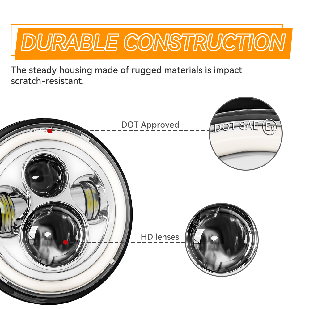 7inch LED Headlight Halo Angle - Headlight Aiming Tool のレビューと価格