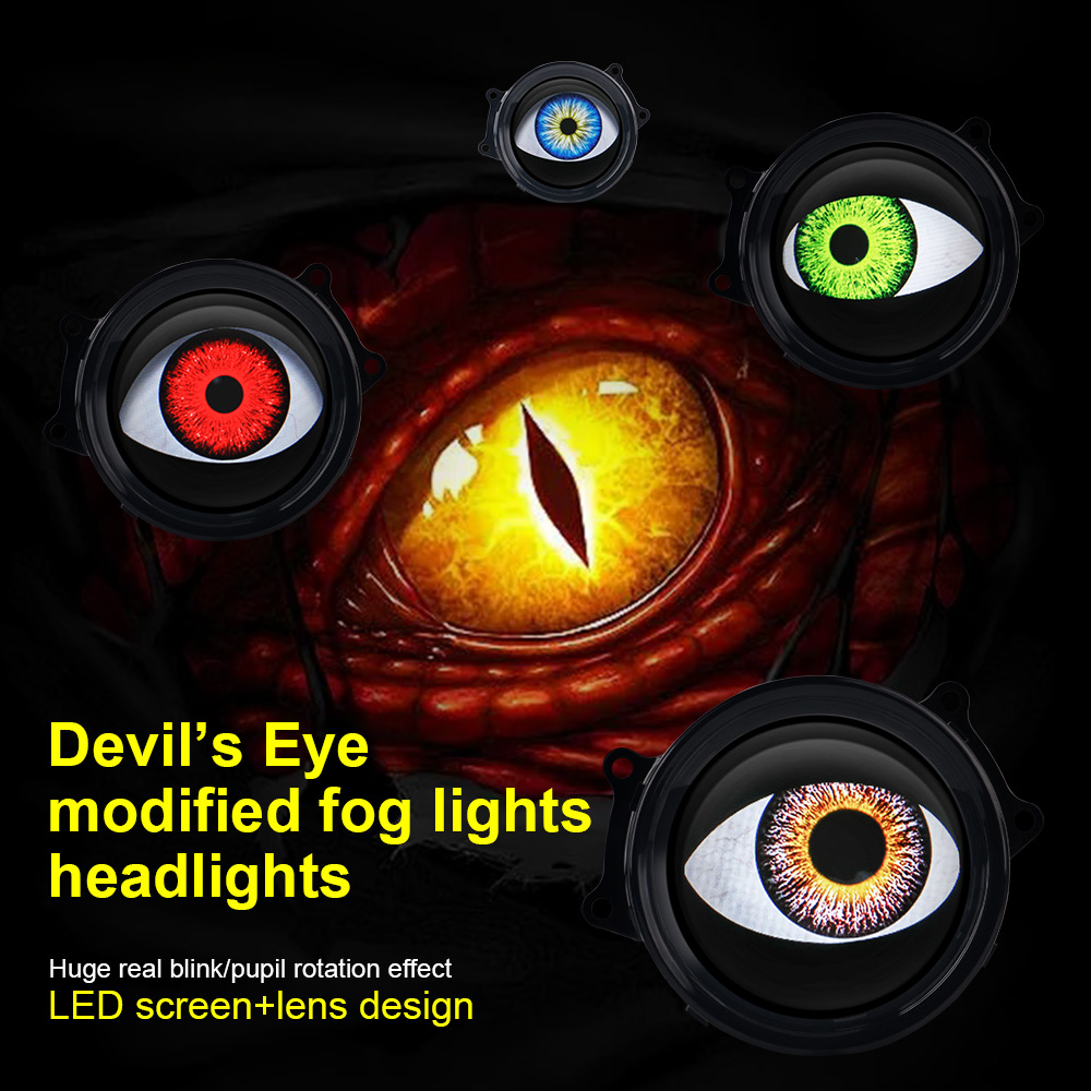 Car Dynamic Devil's Eye LED Li - Headlight Aiming Tool のレビューと価格