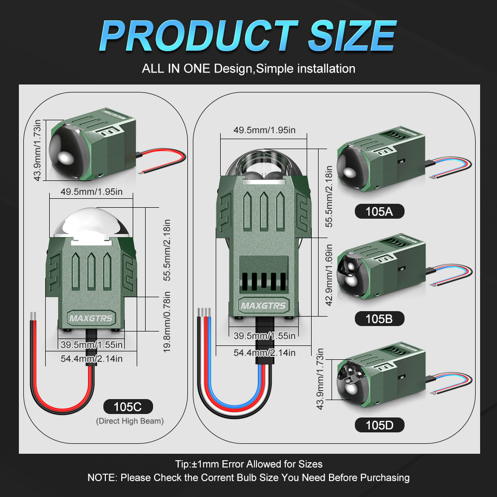 Double Laser 1.5inch Bi Led Mo - Headlight Aiming Tool のレビューと価格