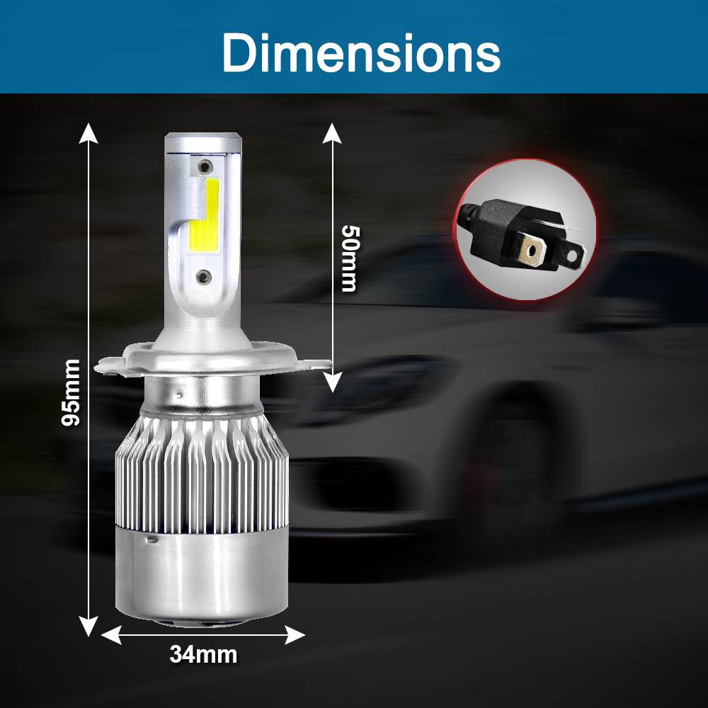 LED Car Headlight Bulbs 9005 H - Headlight Aiming Tool のレビューと価格