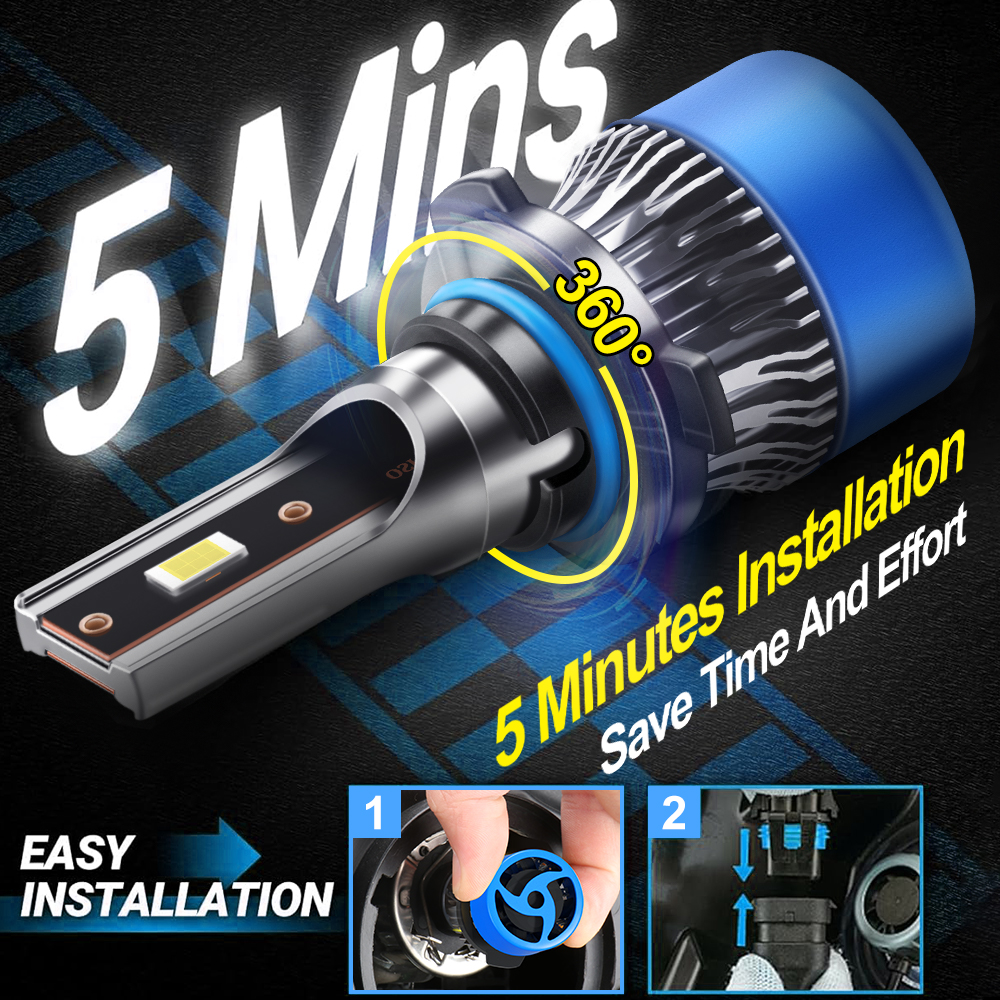 6Pcs 30000LM Canbus Car LED He - Headlight Aiming Tool のレビューと価格
